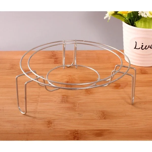 Stainless Steel Steamer Rack | Multi-Purpose Round Cooker Steaming & Cooling Tray | Kitchen Cookware