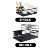 1/2-Tier Dish Rack with Tray | Multipurpose Dish Drainer | Kitchen Storage Organizer