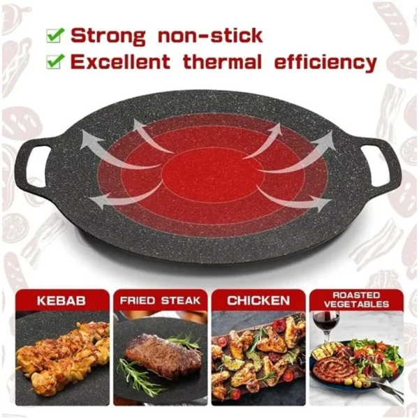cn-11134207-7r98o-lqu0crf2ycdx5d.webp Korean Non-Stick Smokeless Grill Pan | BBQ Frying Pan | Indoor & Outdoor Camping Grill Plate