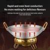 40cm Stainless Steel Wok with Golden Handle | Anti-Rust Plain Wok | Gas Stove Cooking Pan