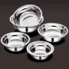 Stainless Steel Round Plates 18/20/22/24cm | Dinner Plates BBQ Trays Food Serving Plates POH P0790