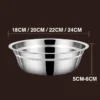 my-11134207-7rask-mac459qo22r6bc.webp Stainless Steel Round Plates 18/20/22/24cm | Dinner Plates BBQ Trays Food Serving Plates POH P0790