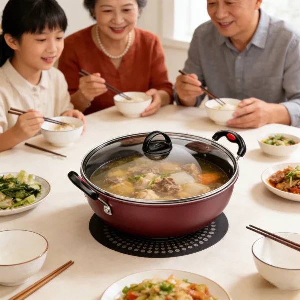 my-11134207-820l7-mj6ql1fr8kcg9e.webp Diamond Iron Soup Pot | Stock Pot | Induction & Gas Stove Compatible Cooking Pot