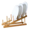 Bamboo Wooden Dish Rack | Sink Plate Rack & Tray | Kitchen Dish Holder