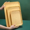 Japanese Style Wooden Serving Tray | Kitchen Food Plate | Tea Tray Tableware