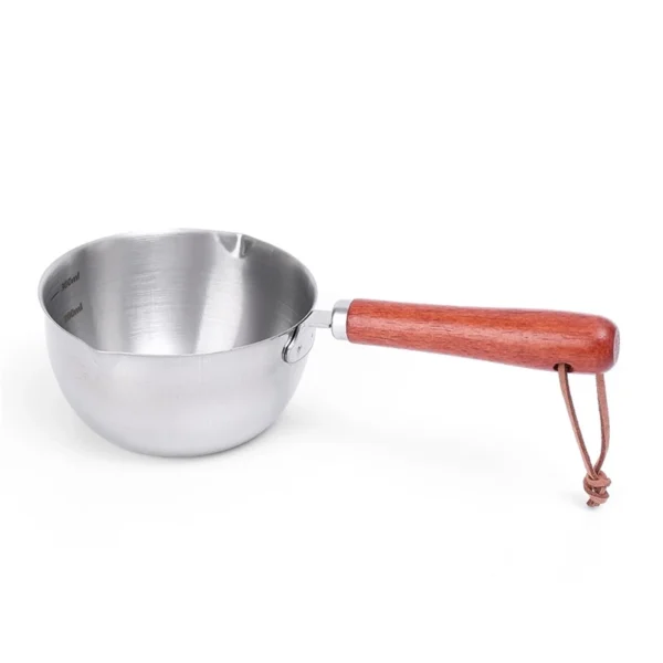 sg-11134201-7rbkd-lpjbwz8jujrb7c.webp Stainless Steel Mini Oil Pan with Wooden Handle | 150ml / 300ml Small Milk & Hot Oil Pot