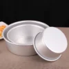 Stock Aluminum Alloy Round Cake Pan | 4/6/8/10-inch Fix Base | Anodized Baking Mould Bakeware