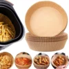 CARNATIOGV Non-Stick Baking Paper | Disposable Air Fryer Liners | Oil-Proof & Waterproof Baking Sheets