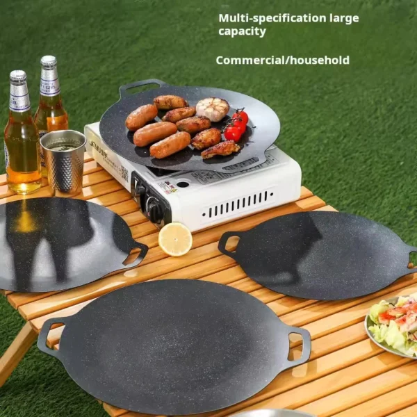 sg-11134201-7rdxg-lyt1mckljanr2b.webp Korean Non-Toxic Smokeless Grill Pan | BBQ Grill Plate | Indoor & Outdoor Camping Stove Pan