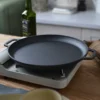Thick Cast Iron Skillet | Dosa Tawa / Crepe Pan | Non-Coated Pancake Pan | Camping Cookware