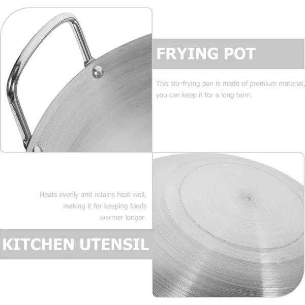sg-11134201-7reoc-m8swi3d29ig25d.webp Silver Enamel Wok | Stainless Steel Kuali | Ridged Iron Cooking Wok Durable Kitchen Pan