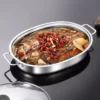 304 Stainless Steel Cooking Pan with Glass Lid | Durable Panci Stainless Steel