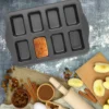 8-Mold Non-Stick Baking Tray | Mini Loaf Pan | Toast, Muffin & Cupcake Mold | Oven Baking Tool