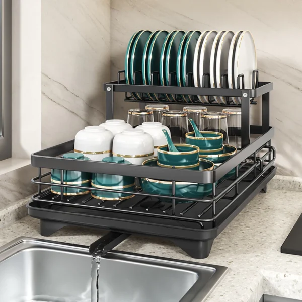 Multifunctional Kitchen Dish Rack | Drain Rack & Shelf | Tableware Storage Organizer