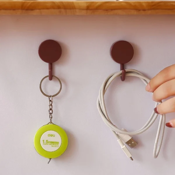 Creative Macron Hook – Sticky Hook for Kitchen & Bathroom | No Trace, No Punching, Key Holder