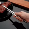 Stainless Steel Barbecue Tongs 28cm | Long Handle Non-Slip Kitchen Tongs for Grilling & Food Handling
